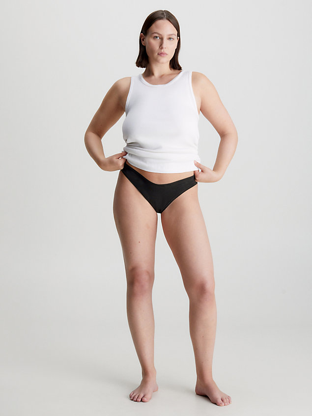 black thong - flex fit for women calvin klein