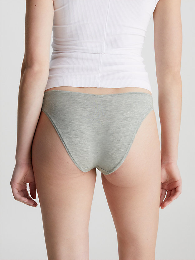 grey heather bikini briefs - flex fit for women calvin klein