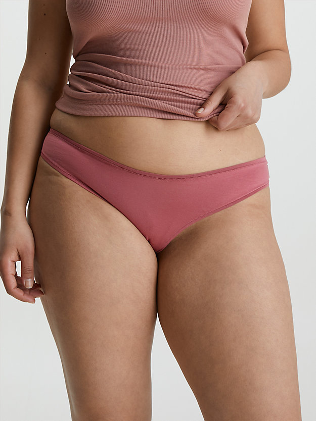 raspberry blush bikini briefs - flex fit for women calvin klein