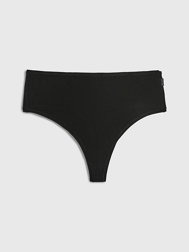 black high waisted thong - flex fit for women calvin klein