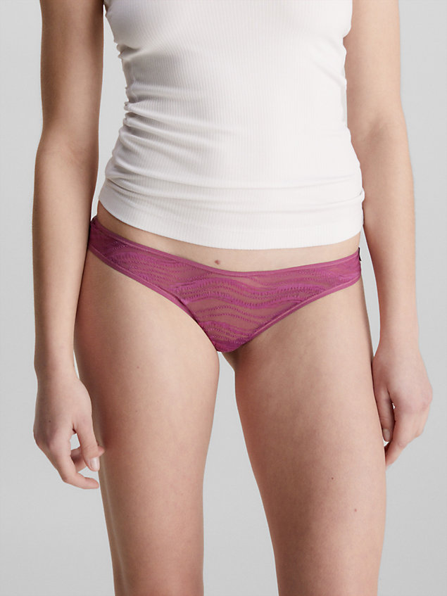 purple lace thong for women calvin klein