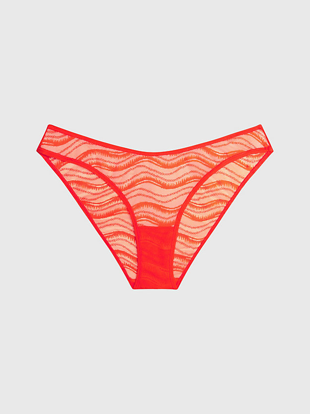 spicy orange lace bikini briefs for women calvin klein