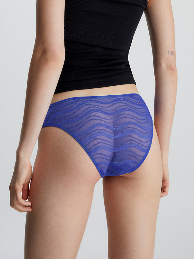 spectrum blue lace bikini briefs for women calvin klein