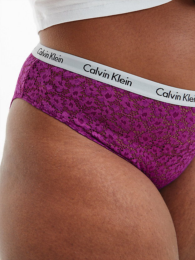 INTENSE PLUM/RED CARPET/OLIVE Plus Size 3 Pack Bikini Briefs - Carousel for women CALVIN KLEIN