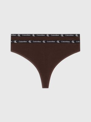 Women's underwear Calvin Klein String Thong 2PK Black