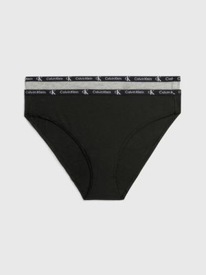 Calvin Klein Underwear MODERN 2 PACK - Briefs - black/grey heather