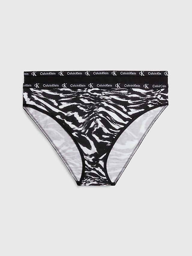 Black/tiger Print > 2-Er Pack Slips - Ck96 > undefined Damen - Calvin Klein