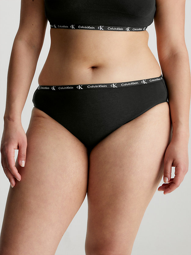 BLACK/BRIGHT LEAF 2 Pack Bikini Briefs - CK96 for women CALVIN KLEIN