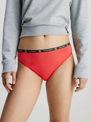 XNZ - Calvin Klein Modern Thong Women's Underwear Red 000QF7248E - Calvin  Klein Institutional Футболка с коротким рукавом