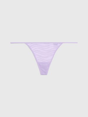 string en dentelle purple pour femmes calvin klein