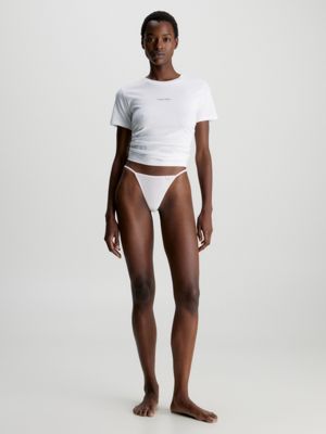 3 Pack String Thongs Flex Fit Calvin Klein® 000QD3996E100