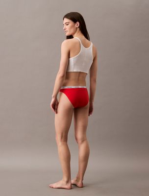 molten bikini briefs - icon logo for women calvin klein