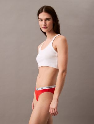 molten bikini briefs - icon logo for women calvin klein