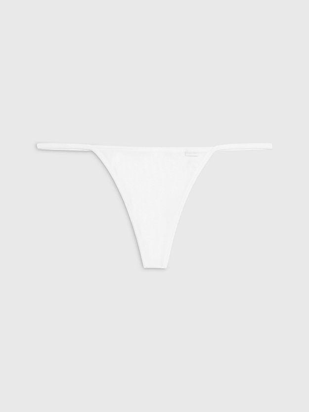 white string thong - flex fit for women calvin klein