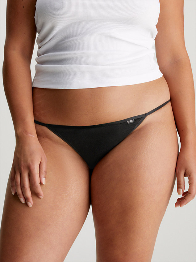 multi 3 pack thongs - athletic cotton for women calvin klein