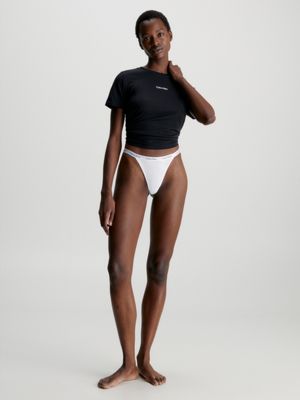 white string thong - carousel für damen - calvin klein