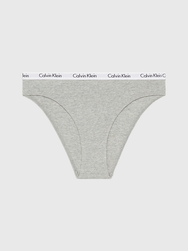 grey heather high leg bikini briefs - carousel for women calvin klein