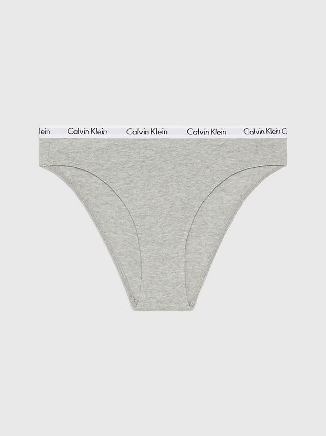grey hoog uitgesneden bikini slip - carousel voor dames - calvin klein