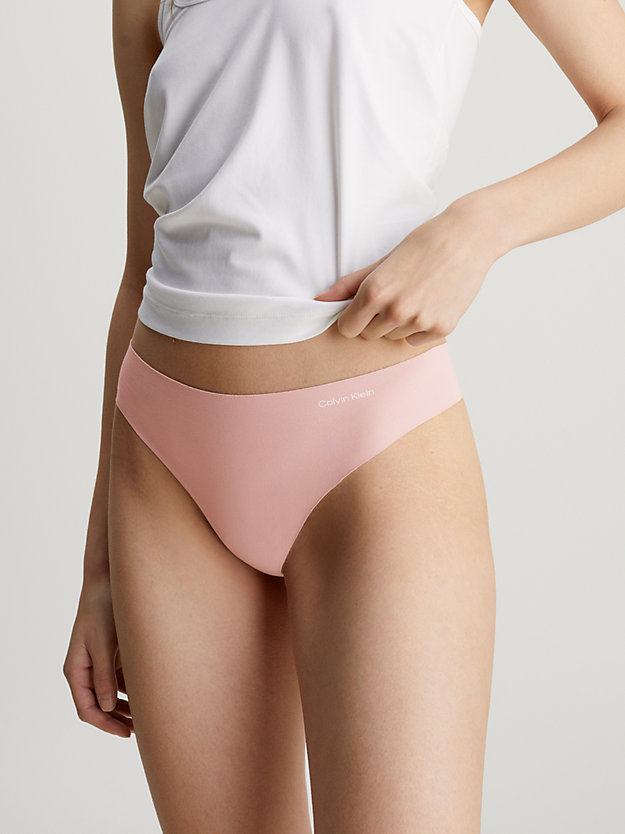 subdued thong - invisibles cotton for women calvin klein
