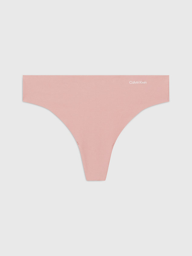 pink stringi - invisibles cotton dla kobiety - calvin klein