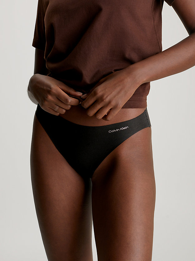 black bikini briefs - invisibles cotton for women calvin klein