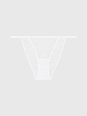 white slips mit spitzenbesatz für damen - calvin klein