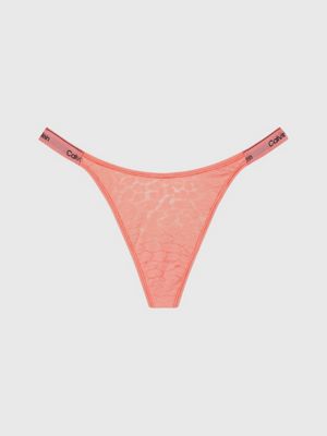 pink string mit spitze für damen - calvin klein
