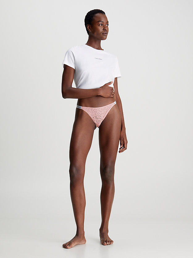subdued lace string tanga for women calvin klein