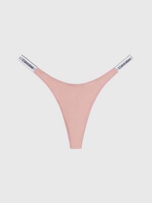  tief sitzender string-tanga - icon logo für damen - calvin klein