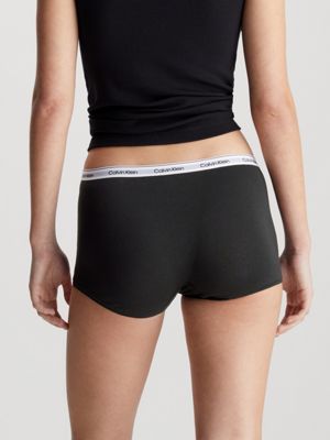 black hipster panty - icon logo for women calvin klein