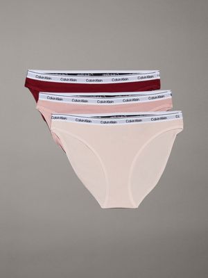 multi 3 pack low rise bikini briefs for women calvin klein