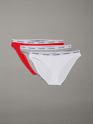 multi 3 pack low rise bikini briefs for women calvin klein