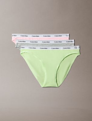 multi 3-pack bikinislip - icon logo voor dames - calvin klein