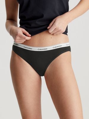 Calvin Klein Women`s Underwear Carousel Bikini 5 Pack, Black