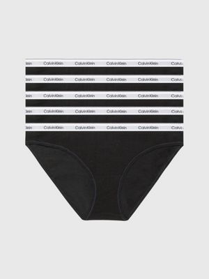 OO  Calvin Klein Underwear Calvin Klein Women's Cotton Motive Thong 3Pk -  Grey Heather/ Sage Meadow/ Feeder Stripe- Black