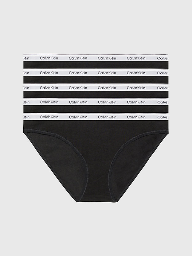 black/black/black/black/black 5 pack low rise bikini briefs for women calvin klein