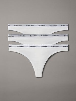 3 Pack Thongs Modern Logo Calvin Klein 000QD5209E100