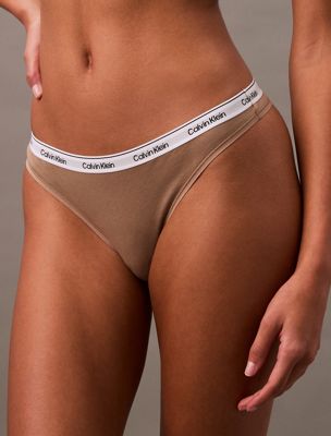 black/ grey heather / cafã‰ fun 3 pack thongs - modern logo for women calvin klein