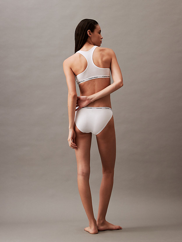 white bikini briefs - modern logo for women calvin klein