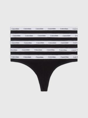 5 Pack Low Rise Thongs - Modern Logo Calvin Klein® | 000QD5221EUB1
