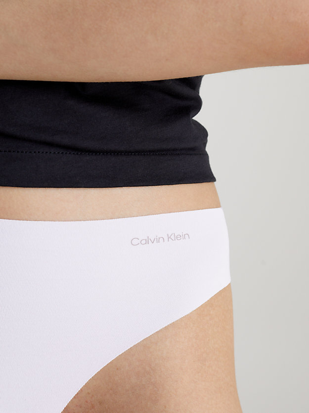 slrblue/subd/gryhtr/wht/lvndrblue 5 pack thongs - invisibles cotton for women calvin klein