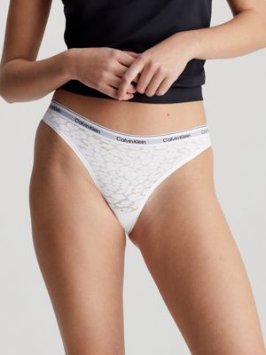Calvin Klein Sous-vêtements brésiliens pour femmes, blanc, M