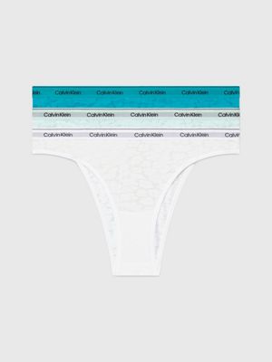 Calvin Klein Underwear WMNS 3 PACK THONG (MID-RISE) Multi