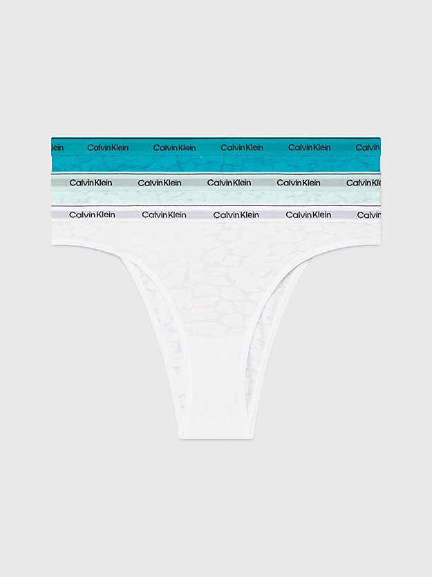 cool breeze/white/icy moon 3 pack lace brazilian briefs for women calvin klein