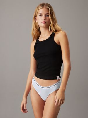 blue brazilian briefs - modern logo for women calvin klein