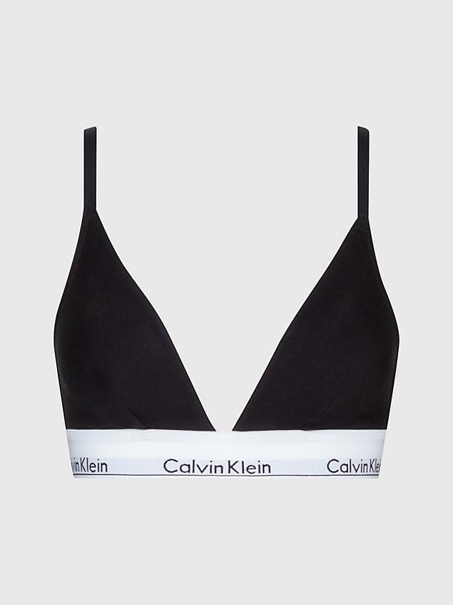 sujetador de triángulo - modern cotton black de mujeres calvin klein