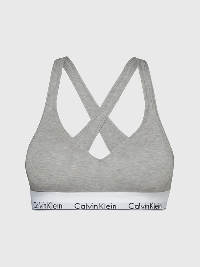 Grey Heather Lift Bralette - Modern Cotton undefined women Calvin Klein