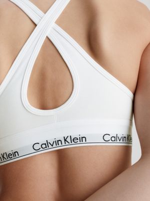Calvin Klein White Cotton Racerback Bralette Size M - $13 (56% Off Retail)  - From Jada