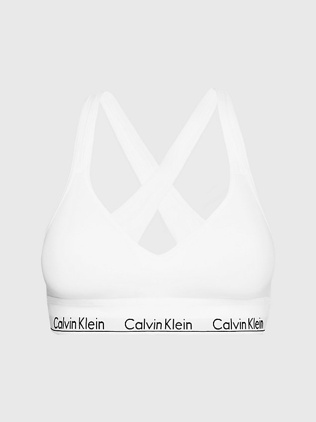 corpiño elevador - modern cotton white de mujeres calvin klein