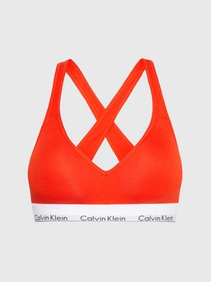 Calvin Klein Lift Bralette - Modern Cotton in Red